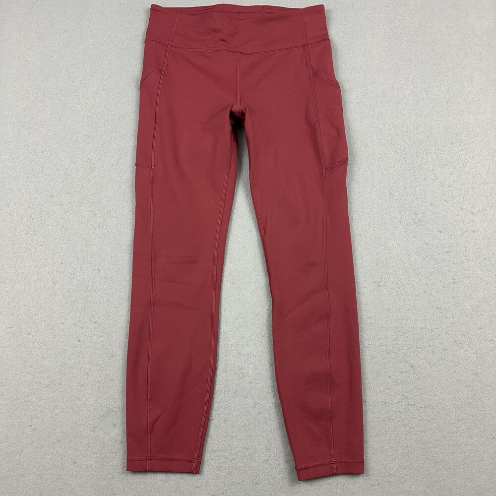 Lululemon Legging Women 8 Chianti Burgundy Invigorate High Rise Tight Yoga